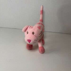 Babies R Us Tiger/Cat Rattle Pink Plush Stuffed Animal Plush Baby 6 Inch 2013/14